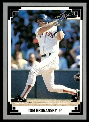 1991 Leaf Tom Brunansky Boston Red Sox #164 - Image 1 of 2