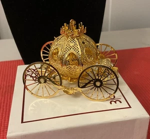 The Danbury Mint 1995 Annual Gold Christmas Ornament Fantasy Coach - Bild 1 von 6