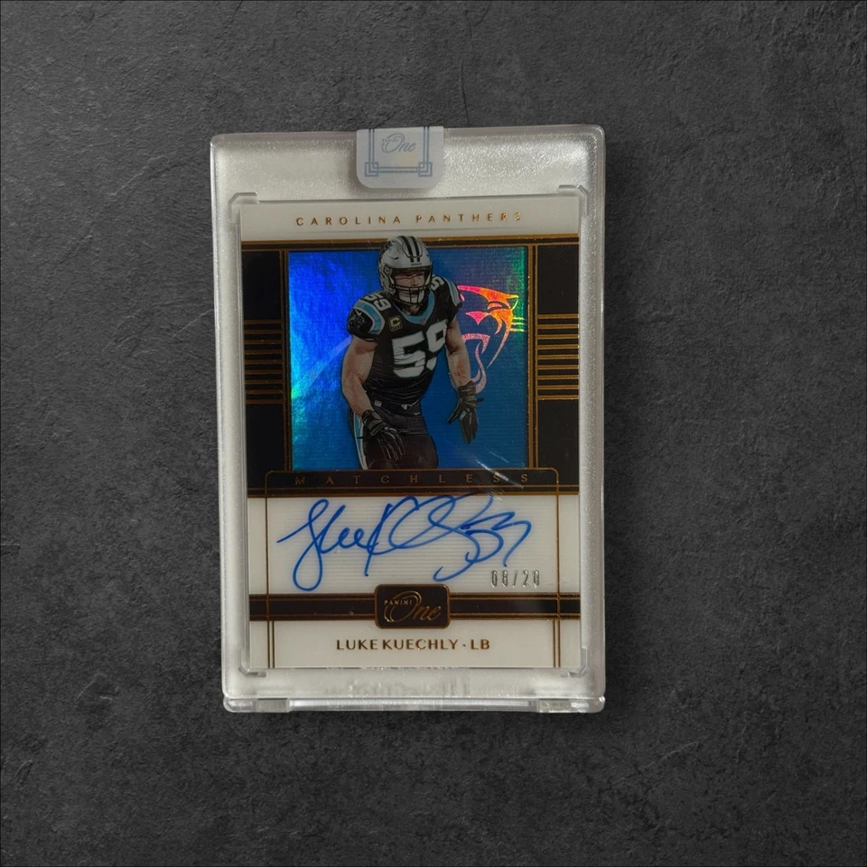 2019 Panini One Luke Kuechly Matchless Auto /20 - Image 1 of 1