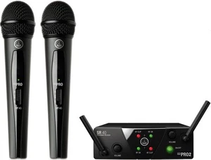 B-WARE AKG WMS 40 MINI2 DUAL VOCAL SET ZWEI MIKROFONE FUNKSYSTEM HANDSENDER - Bild 1 von 1