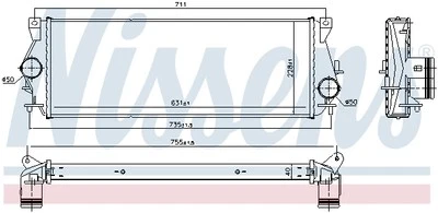 NISSENS 96225 Ladeluftkühler für LAND ROVER - Bild 1 von 4
