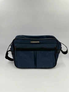American Tourister Blue Carry On Shoulder Tote Travel Overnight Bag Vintage - Picture 1 of 18