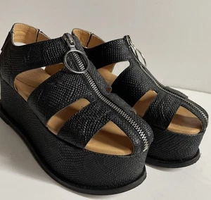 MM6 Maison Margiela Plateau Sandalen Reißverschluss schwarz Größe: 36 - Bild 1 von 10
