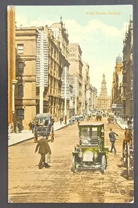 Undated NSW Australia Postcard with York Street, Sydney Scene, Unused - Picture 1 of 2