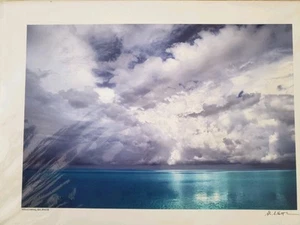 Alan S Maltz Photography Key West SIGNED Touching Silence Beach Photo 22x17" NIP - Picture 1 of 7