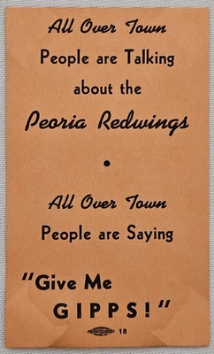 AAGPBL Original Vintage Home Schedule for the Peoria Redwings - Image 1 of 2