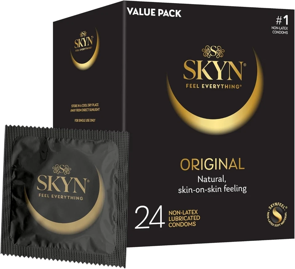 SKYN Original Lubricated Non Latex Condoms 24 Count