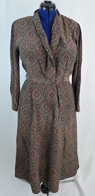 Vestido Vaina Vintage Años 80 90 Talbots Petites Mujer 100% Seda Estampado Talla 12P Foto 1 de 4