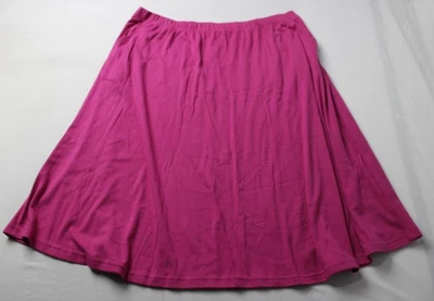 Falda elástica de color liso Woman Within para mujer BL1 rosa talla 26/28 (2X) nueva con etiquetas Foto 1 de 4