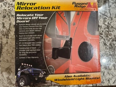 Kit de reubicación soporte espejo Rugged Ridge JK 11025.04 Foto 1 de 2
