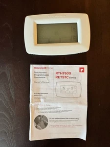 Termostato programable con pantalla táctil para el hogar Honeywell RTH7600 RET97C - Imagen 1 de 8