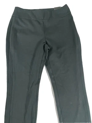 Express Pants Editor Womens Large high Rise Ankle Black Career Office NEW - Image 1 of 4