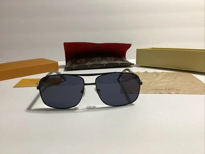 Gafas de sol Louis Vuitton Pilot Attitude Damier G2U sin etiquetas Foto 1 de 4