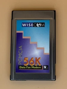 Wisecom 56K PCMCIA Data Fax Modem PC Karta bez kabla do transmisji danych - Zdjęcie 1 z 2