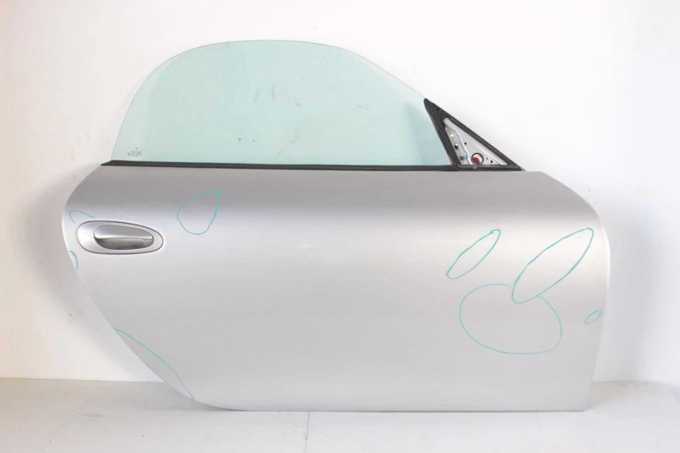 97-04 Porsche Boxster 2.5L Silver Passenger Right Front Door Assembly - Image 1 of 4