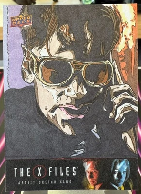 2018 Upper Deck X-Files Sketch Colin Arthurs 1/1 [y0583] - Image 1 of 2