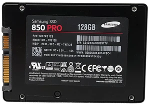 Samsung 850 PRO MZ-7KE128 128GB Sata 2,5" SSD Solid State Drive 90-99% Health - Bild 1 von 2