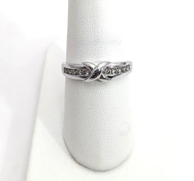 14K White Gold Diamond Ring, Size 7-1/2 - Image 1 of 4