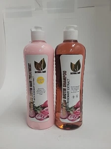 Onion, Biotin and Rosemary Shampoo & Treatment Set for Stronger, Thicker - Picture 1 of 3