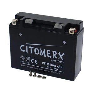 Batterie Motorrad 12V 16AH YB16AL-A2 f Yamaha XV 750 Virago Speiche Typ 4PW  - Picture 1 of 4