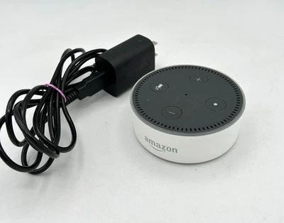 Amazon Echo Dot 2nd Gen Smart Speaker Alexa etc.. w/ Power RS03QR White - Image 1 of 2