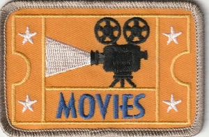 The Movies Vintage Girl Scout / Brownie Activity Patch Achievment Award - Picture 1 of 2