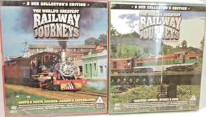 2 x CONJUNTOS DE DVD DE LOS MEJORES VIAJES FERROVIARIOS DEL MUNDO (16 DVDS) - Imagen 1 de 10