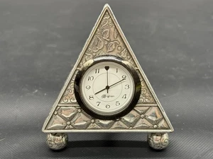 Brighton VINTAGE Triangle Desk Clock Needs battery RETIRED - Picture 1 of 3