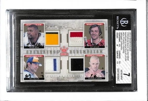 2012 SPORTKINGS MEMORABILIA #10 WHITE, LAFLEUR, MOLITOR, ST-PIERRE 6/10 - BGS 7 - Picture 1 of 2