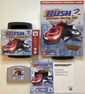 Rush 2: Extreme Racing USA (N64, 1998) komplett mit Box, Cart, Inst und Anleitung - Bild 1 von 24
