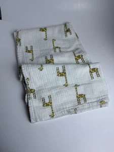 Aden + Anais GiraffeBaby Swaddle Blanket White Muslin Thin - Picture 1 of 5