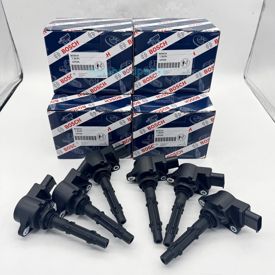 Paquete de 6 bobinas de encendido para Mercedes-Benz E280 E300 E350 C230 C250 C280 C300 UF535 Foto 1 de 4