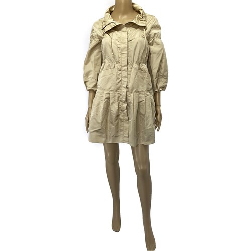 PRADA Vintage Beige Cachi Giacca a Pieghe