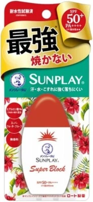 ROHTO Mentholatum Sunplay Super Block 30g sem perfume FPS50+ PA++++ - Imagem 1 de 3