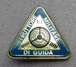 DISTINTIVO VETRIFICATO ISTRUTTORE MILITARE DI GUIDA - ESERCITO - vintage - usato - Foto 1 di 2