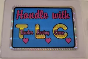 MANGO CON TLC Corazones Años 80 DÍA DE SAN VALENTÍN Prisma MÁQUINA EXPENDEDORA TARJETA ADHESIVA - Imagen 1 de 3