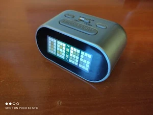 Compact Travel Digital Alarm Clock Battery Operated Touch Activated Back Light - Picture 1 of 3