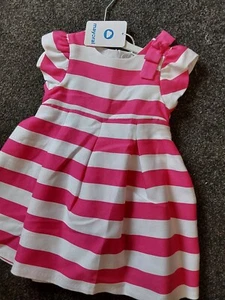 SALE NEW MAYORAL GIRLS CERISE PINK SUMMER DRESS STYLE 1913 SIZE 18 MONTHS - Foto 1 di 1
