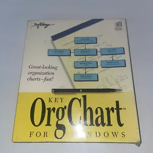 Key Org Charts for Windows PC Computer Software Program Big Box Sealed Free SnH - Picture 1 of 10