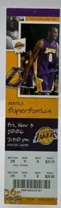 2006 Lakers Full Ticket Kobe Bryant 1st Game wearing and Debut of #24 RARE 11/3 - Picture 1 of 7