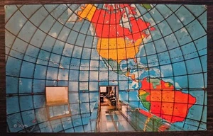 Vintage Postcard Mapparium Western Hemisphere Christian Science Publishing  - Picture 1 of 2