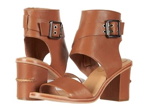 UGG CLAUDETTE ALMOND LEATHER ANKLE CUFF WRAP HEELS SIZE 11 / EUR 42 ~NEW IN BOX - Picture 1 of 6