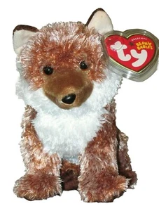 Ty Beanie Baby PUNGO the Red Wolf WWF Internet Exclusive MWMT Stuffed Animal Toy - Picture 1 of 12