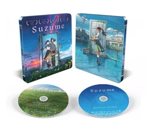 Suzume STEELBOOK (Blu-Ray + DVD) Anime PG BRAND NEW Aus Release Region B / Reg4 - Foto 1 di 4