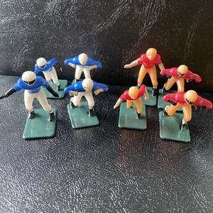 Wilton Chicago Football Figures Cake Toppers (8) Birthday Cupcake 1974 Vintage - Picture 1 of 10