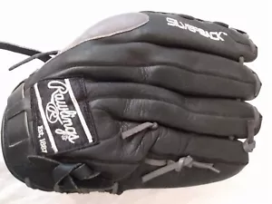 Rawlings Silverback SB135 13.5" Softball Glove Black Leather LHT Basket Weave - Picture 1 of 17