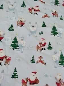 POTTERY BARN KIDS RUDOLPH Red Nose Reindeer AND BUMBLE Cotton DUVET COVER TWIN 