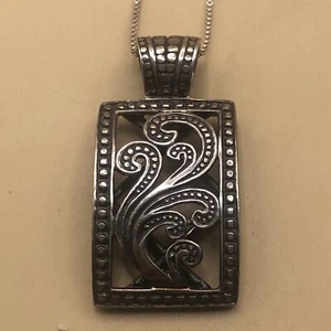 SILPADA S1744 Pendant Sterling Silver .925 Paisley Filigree Cut Out - Picture 1 of 9