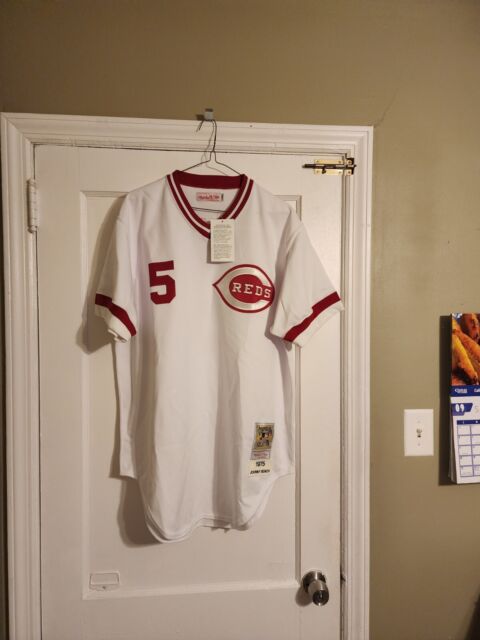 Cincinnati Reds Johnny Bench Mitchell & Ness Authentic Jersey sz 48 Pullover