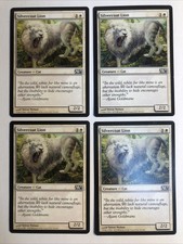 4x MTG Core set 2013 M13 Silvercoat LION EX/NM Magic the Gathering